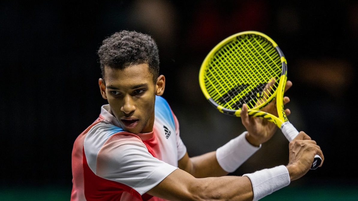 Felix Auger-Aliassime backhand 2022 Rotterdam Open
